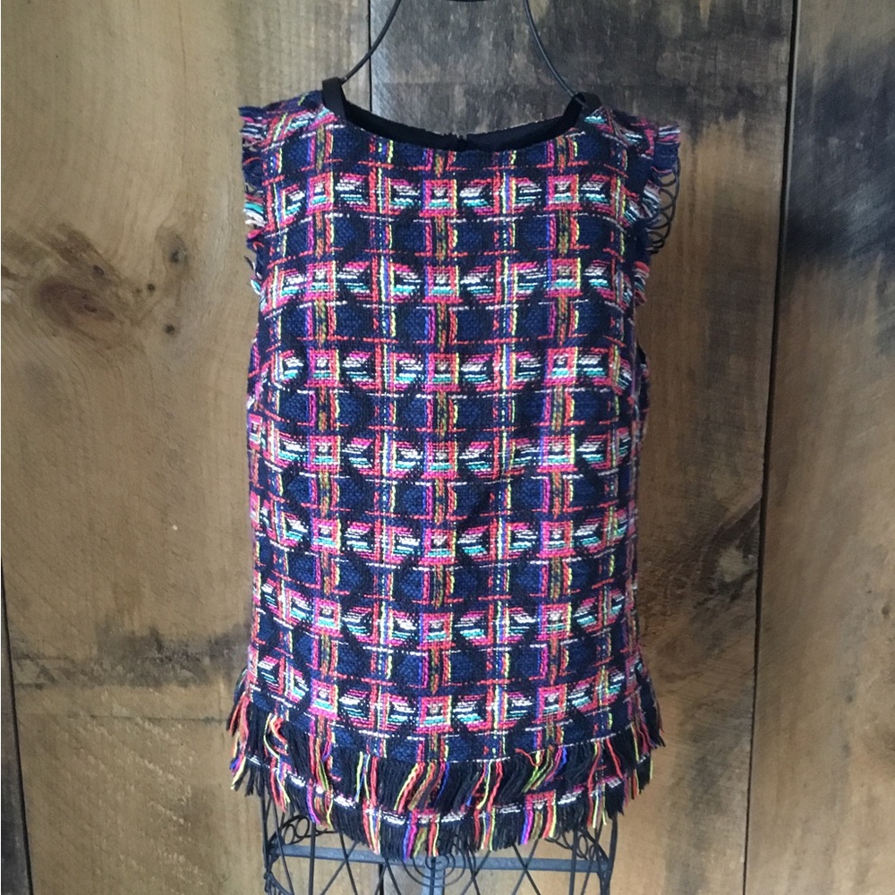 Trina Turk Plaid Top